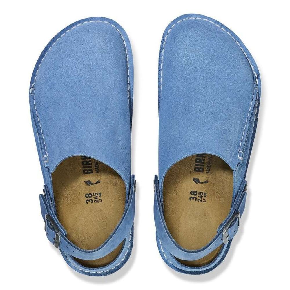 Birkenstock Lutry Premium Suede Elemental Blue EU38/ W 7-7.5 NWOB - Picture 3 of 11